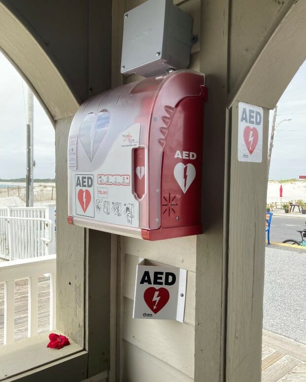 Cape May AED provided by Aidan's Heart Foundation