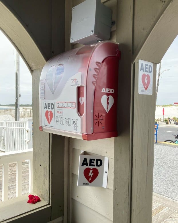 Cape May AED provided by Aidan's Heart Foundation